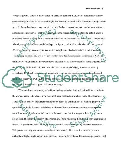 Scientific Management and Bureaucracy