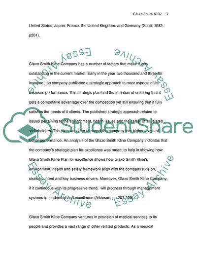 Analysis of Glaxo Smith Kline