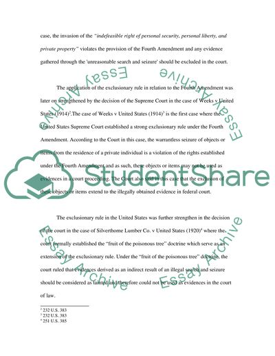 Cases where the exclusionary rule was applied picture