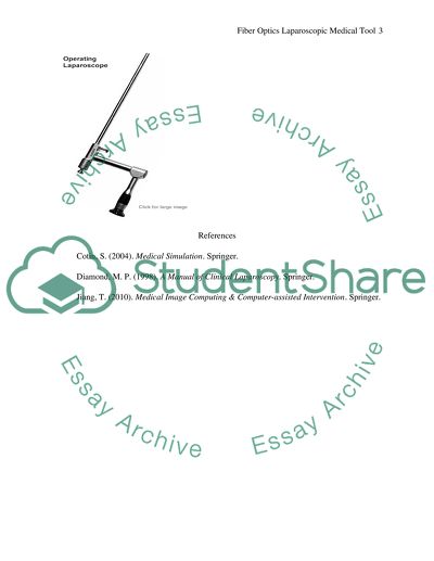Fiber Optics Laparoscopic Medical Tool