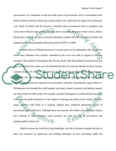 Issues Surrounding Muslims In The West And How Do They Compare To Muslims Living In Muslim/Arab Countrie