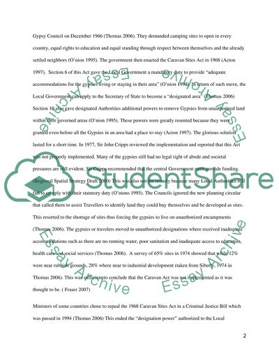 Support for Gypsies and Travellers