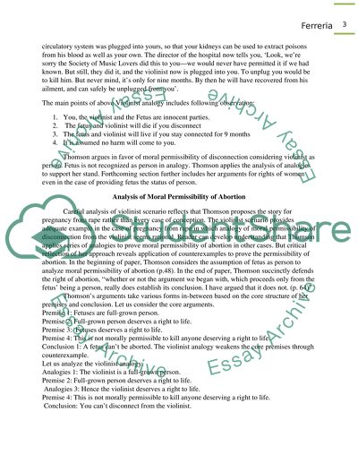 MORAL PERMISSIBILITY OF SOME ABORTIONS