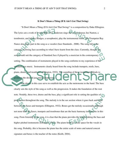 SHORT LISTENING ASSIGNMENT FORMAT