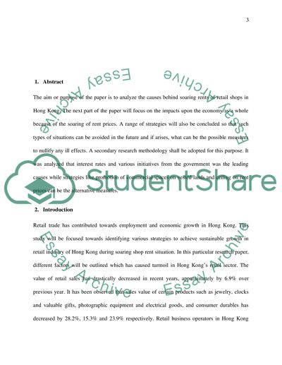 Sustainable Growth in Hong Kongs Retail Trade Industry