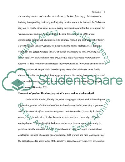 Economics of Race and Gender