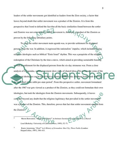 Was the Post-1967 Settler Movement a Continuation of the Founding Zionist Project