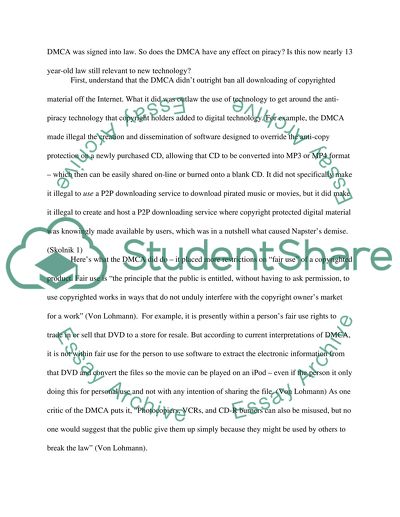 Digital Millenium Copyright Act