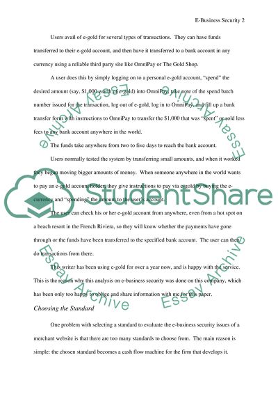 E-Business security in your organisation