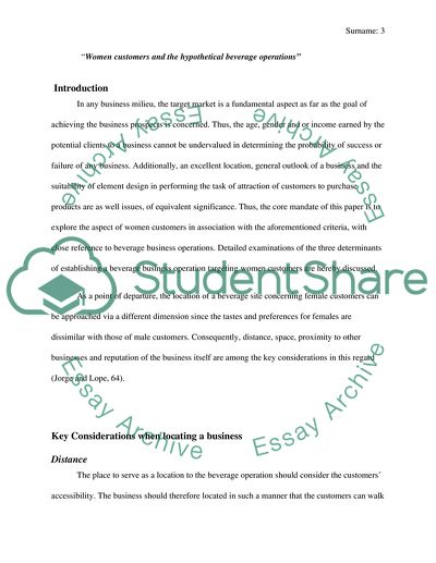 How to attract women customers and target market in beverage operation