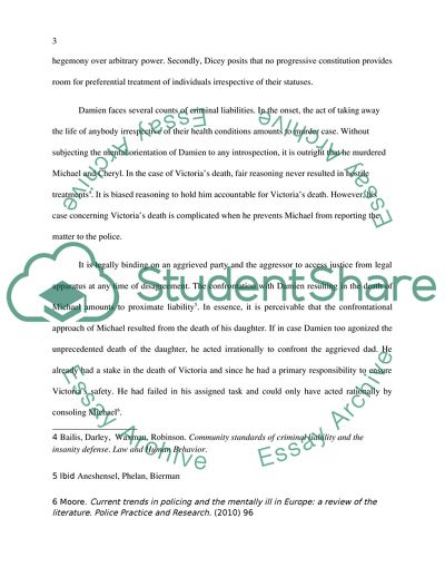 The Legal Responsibility of an Individual