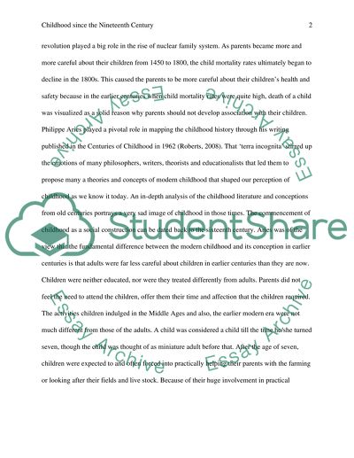 Childhood since the Nineteenth Century