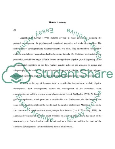 Growth and Development of Children