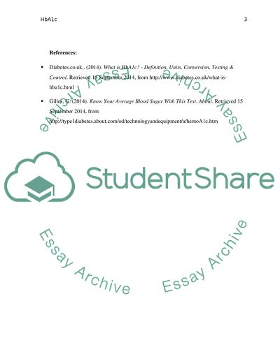 HbA1C Control Diabetes