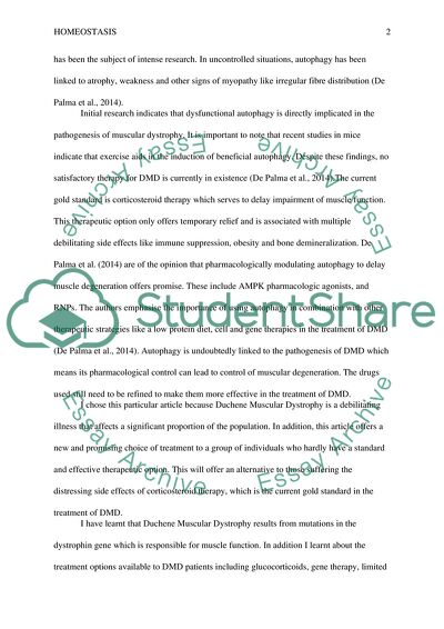 The Role of Autophagy in Duchenne Muscular Dystrophy