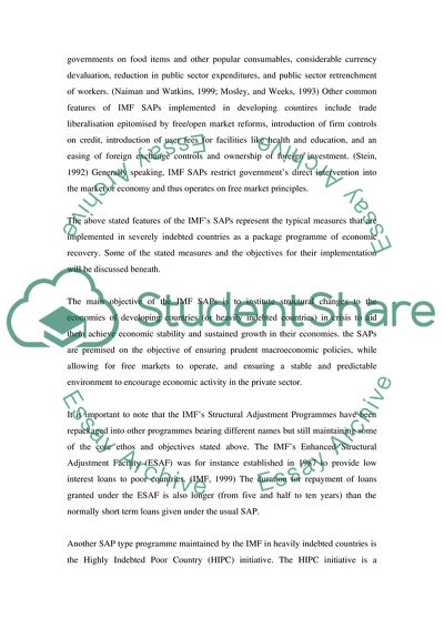 Structural Adjustment