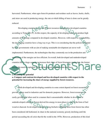 Sustainability of Bioenergy Production