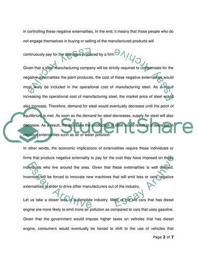 Market Failure Issues