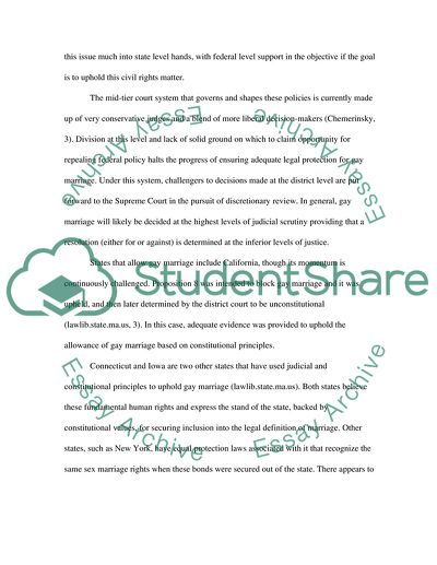 Gay Marriage and its Legalities