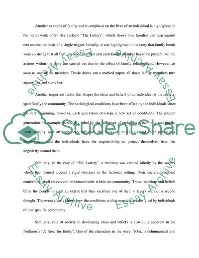 In What Ways Do We Inherit Our Ideas and Beliefs From Our Family and Society