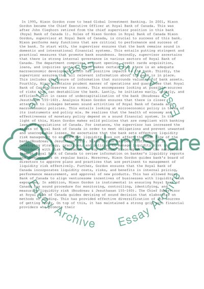 Gordon Nixon: Supervisor at Royal Bank of Canada