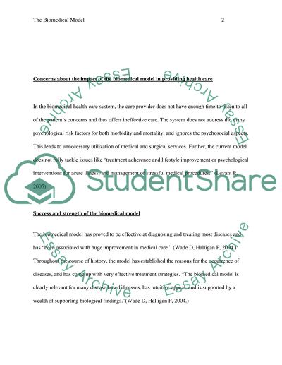 The biomedical model