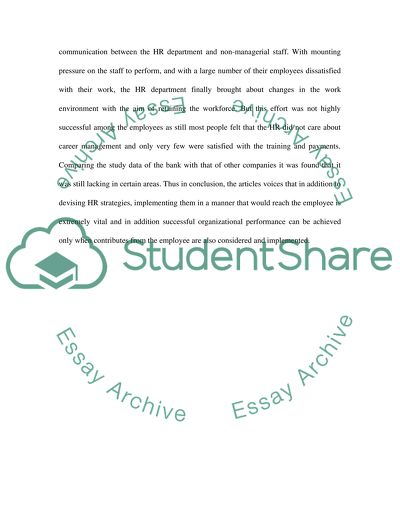 The Acceptance of the HR Policies by the Employees