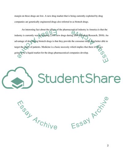 Analyzing the Pharmaceutical Industry in America