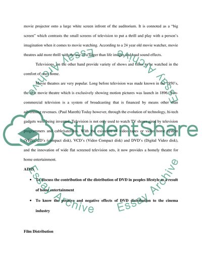 Challenges Imposed on the Cinema Industry