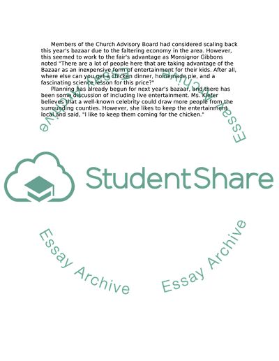 St. Bernards Annual Bazaar and Childrens Fair