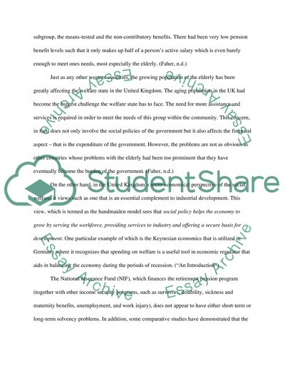 United Kingdoms Welfare System