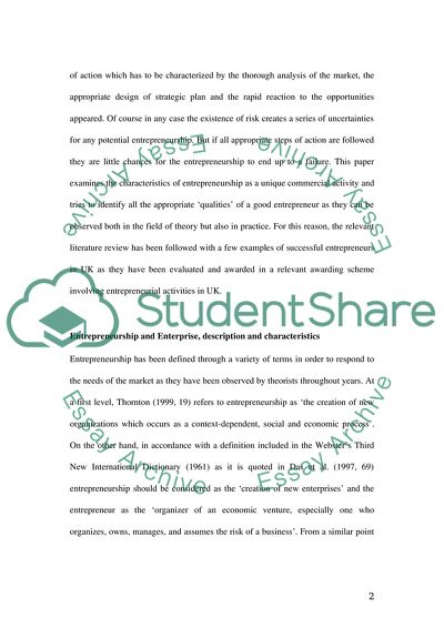 The Importance of Entrepreneurship and Enterprise in the UK