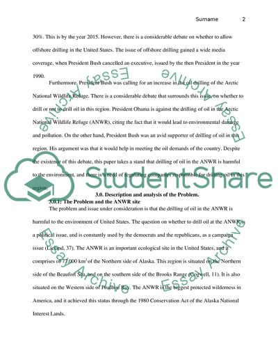 Oil and Gas Exploration at ANWR