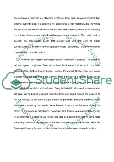 Western and Eastern philosophy