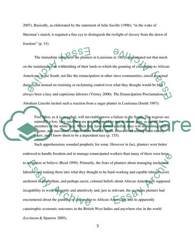 African Americans Citizenship and the Economy of Reconstructed Louisiana