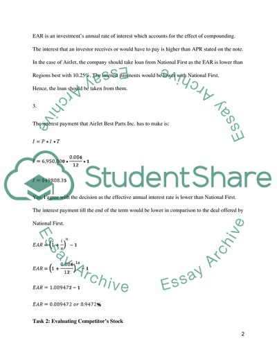 Financial Assessment of AirJet Best Parts