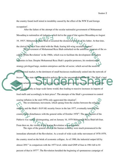 The Short and Long Term Impact of Irans Revolution