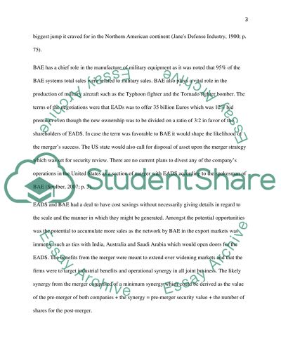 The Previous Declaration by BAE Systems