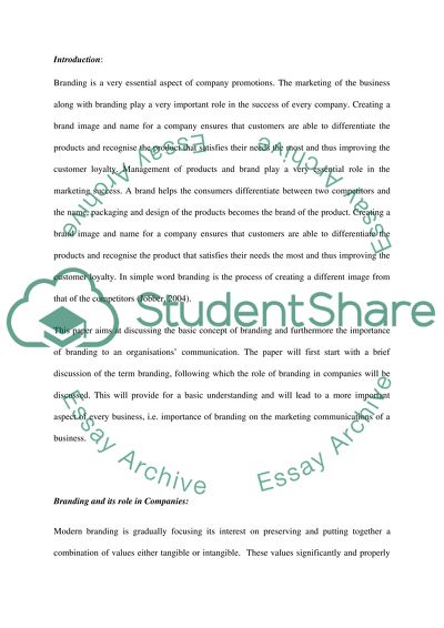 Branding and Marketing Communications