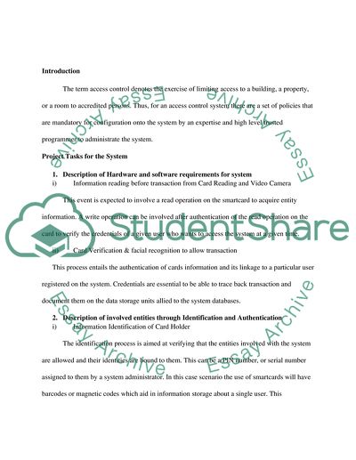 Building an Access Control System