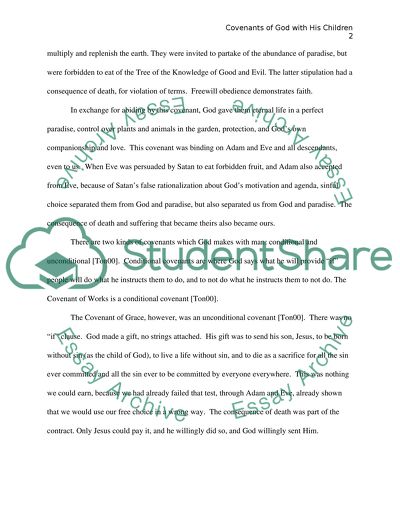Covenants of God with His Children. Pentateuch discussion