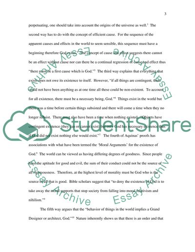 Aquinas Fifth Way Argument