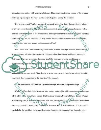 Strengths and Weaknesses of YouTube in India