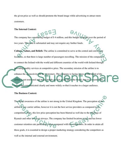 Marketing Communication Plan for Aer Lingus