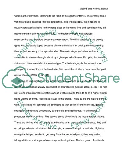 Theoretical Explanations of Victims and Victimization