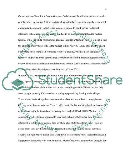 The Culture and Behavior of South Africa Conflicts