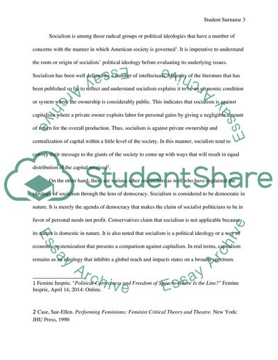 Feminism and Socialist Politics