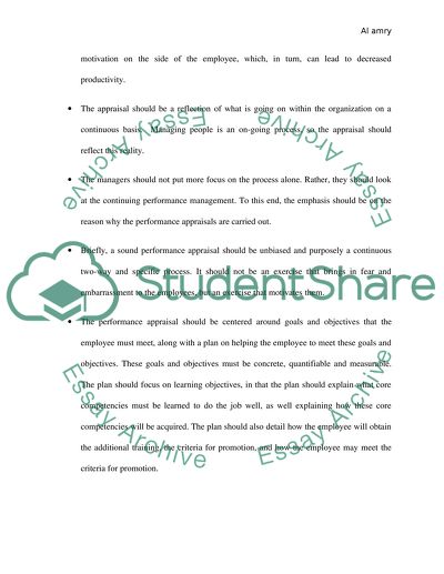 The performance appraisals. Problems with the traditional evaluations systems