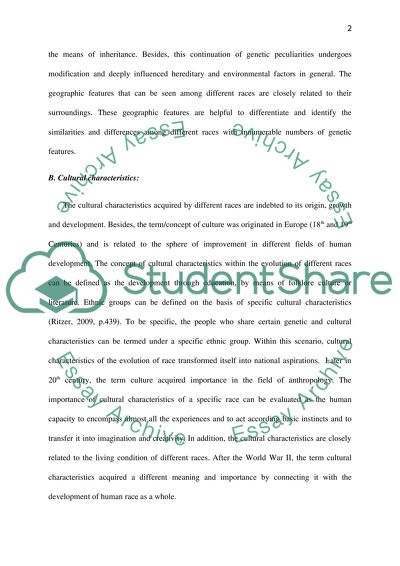 The Term Race and Racism