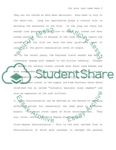 Microeconomics Issues